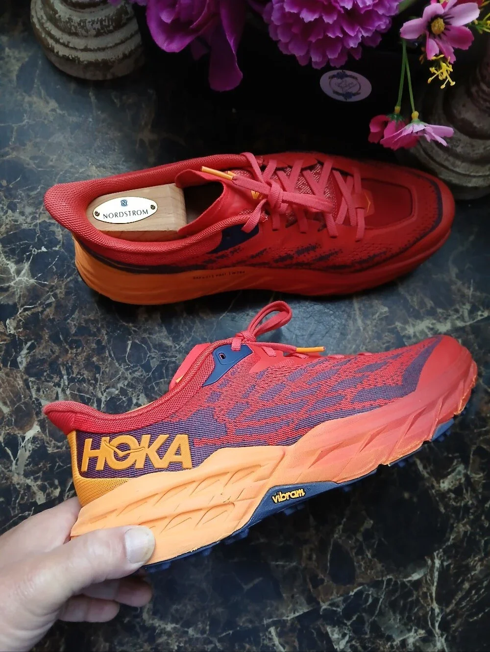 Hoka One Speedgoat 5 Trail Hiking/Athletic Training Shoes Size 9 Men/10.5 Women